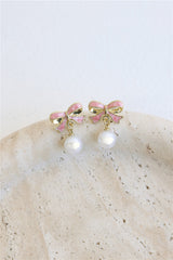 Deck The Halls Bow Earrings Gold