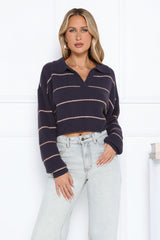 Noir Glow Sweater Navy