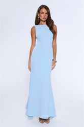 Glowing Goddess Maxi Dress Blue