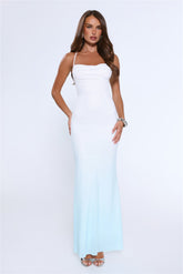 Glow From Moons Maxi Dress Blue