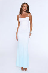 Glow From Moons Maxi Dress Blue