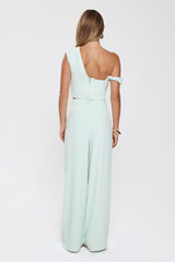 Linear Mood High Rise Straight Leg Tailored Pants Mint