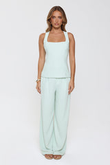 Minimalist Vibe Tailored Top Mint