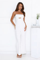 Main Girl's Here Jumpsuit White