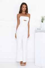 Main Girl's Here Jumpsuit White