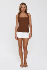 Minimalist Vibe Tailored Top Brown