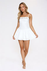 Floral Beauty Mini Dress White