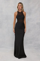 Captivating Smile Maxi Dress Black