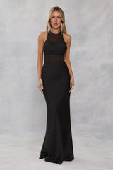 Captivating Smile Maxi Dress Black