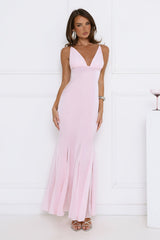 Flirty Petal Pop Maxi Dress Pink
