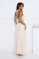 Glow Of Prestige Halter Maxi Dress Butter
