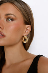 18k Gold Plated Rings Of Gold Earrings Gold
