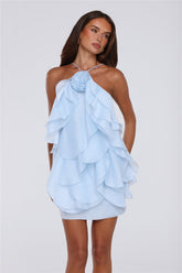 Designer Love Mini Dress Blue