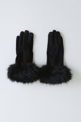 Frosted Elegance Gloves Black