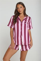 Cosy In Love Short Sleeve Pajama Top Pink