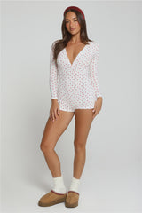 A Touch of Magic Pajama Romper White