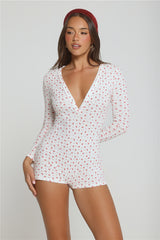 A Touch of Magic Pajama Romper White