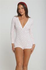 A Touch of Magic Pajama Romper White
