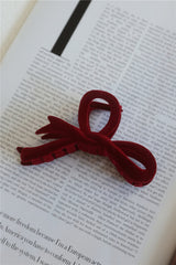 Frosted Glow Claw Clip Red