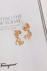 18k Gold Plated Trendier Earrings Gold