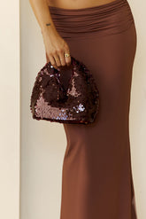 Dahlia Sequin Handbag Burgundy Sequin