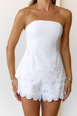 Melody Moments Strapless Set White