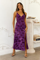 Blossom Breeze Maxi Dress Purple
