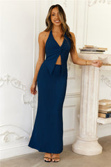 Coral Cove Halter Top Navy