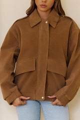 Out Now Jacket Brown