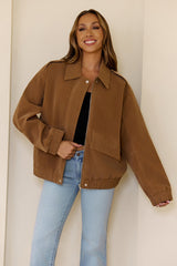 Out Now Jacket Brown