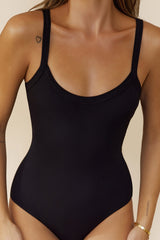 BASE Luxe Rib Singlet Bodysuit Black