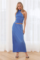 Fashion Retreat Maxi Skirt Blue