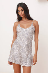 LIONESS Enchant Leopard Mini Dress Leopard