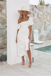 Brunch Always Maxi Dress White