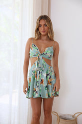Lighter Szn Mini Dress Sage