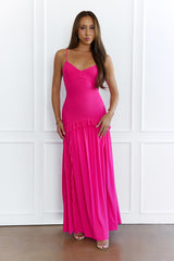 Gardenia Glow Maxi Dress Pink