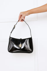 Clara Shoulder Bag Black Patent