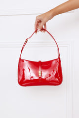 Clara Shoulder Bag Scarlet Patent