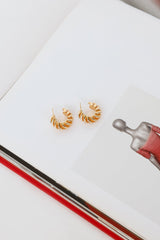 18k Gold Plated Queen Earrings Gold