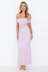 Celestine Off Shoulder Maxi Dress Lilac
