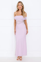 Celestine Off Shoulder Maxi Dress Lilac