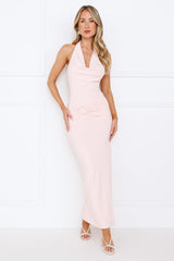 Lucinda Halter Maxi Dress Pink