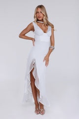 Glow In Twilight Maxi Dress Silver