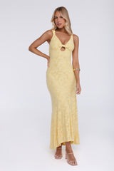 Effortless Glow Maxi Dress Yellow