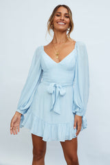 Macey Dress Steel Blue