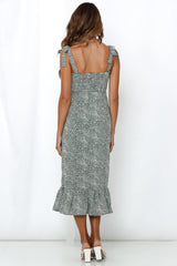 Future So Bright Midi Dress Green