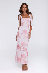 Dear Me From Me Mesh Maxi Dress Pink