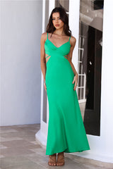 Islands Around Maxi Dress Green
