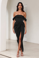 DEAR EMILIA Be Seen Midi Dress Black