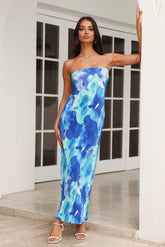 Keep Moving Forward Maxi Dress Blue